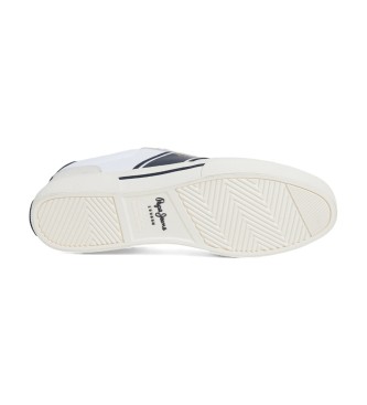 Pepe Jeans Kenton Club - Baskets en cuir blanc 