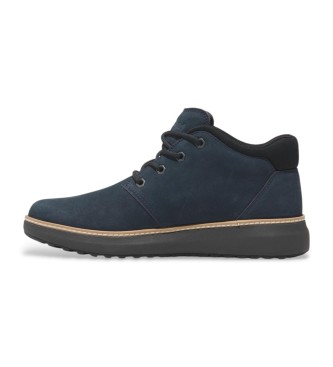 Timberland Hudson Road marineblaue Chukka-Stiefel aus Leder im mittleren Schaftbereich