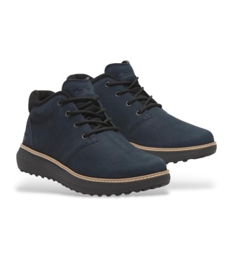 Timberland Hudson Road marineblaue Chukka-Stiefel aus Leder im mittleren Schaftbereich