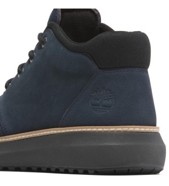 Timberland Hudson Road marineblaue Chukka-Stiefel aus Leder im mittleren Schaftbereich