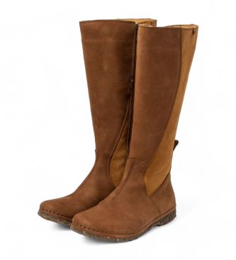 El Naturalista Bottes en cuir marron N5474