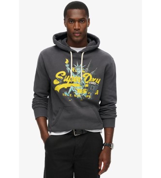 Superdry Sweatshirt New York Vl Graphic cinzento