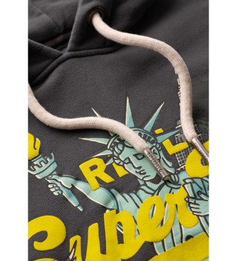 Superdry Sweatshirt New York Vl Graphic cinzento