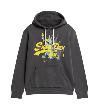 Superdry Sweatshirt New York Vl Graphic cinzento