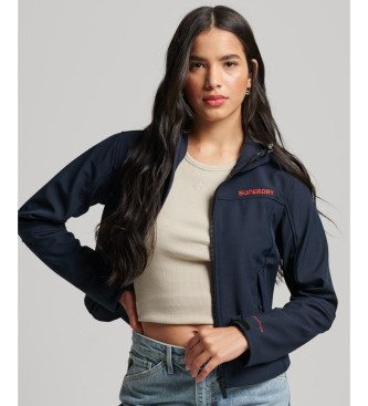 Superdry Softshelljacke mit Kapuze CODE Trekker navy