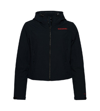 Superdry Casaco softshell com capuz CODE Trekker azul-marinho