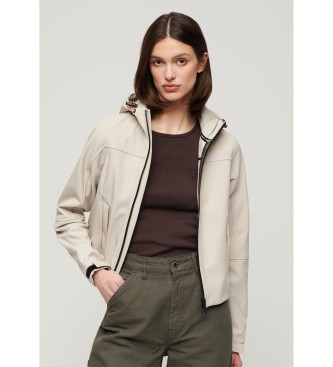 Superdry Trekker softshell jacka med huva beige