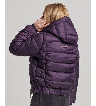 Superdry Lilac Sports quilted bomber jacket