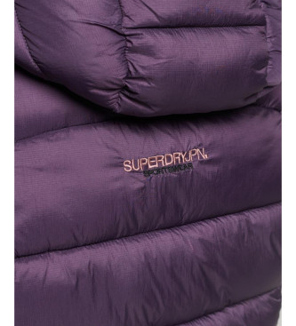 Superdry Fliederfarbene Sport-Bomberjacke mit Steppmuster