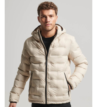 Superdry Beige korte gewatteerde jas