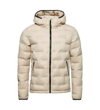 Superdry Beige korte gewatteerde jas