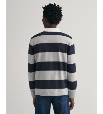 Gant Polo shirt with grey shield stripes