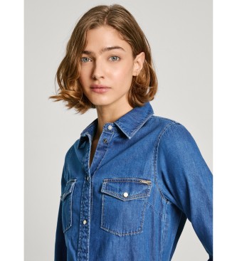 Pepe Jeans Vestido Regular Denim azul