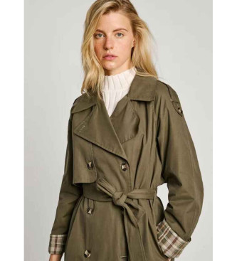 Pepe Jeans Bianca green trench coat