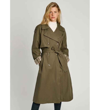 Pepe Jeans Bianca grner Trenchcoat