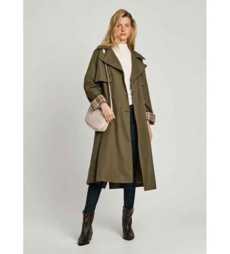 Pepe Jeans Trench-coat vert Bianca