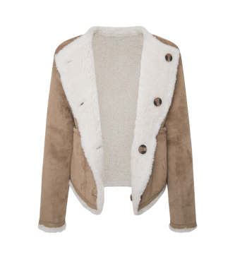 Pepe Jeans Chaqueta reversible Caylin marrn