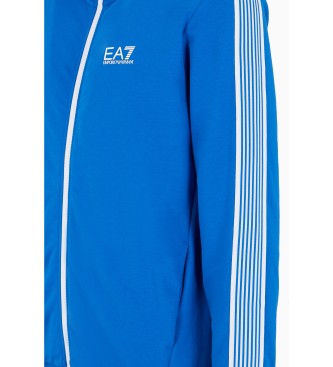 EA7 Blauer Trainingsanzug mit normaler Passform