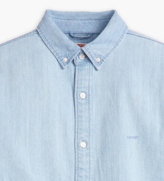 Levi's Authentisches blaues Button-Down-Hemd