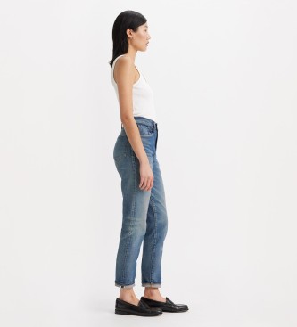 Levi's Boyfriend blauwe jeans met hoge taille