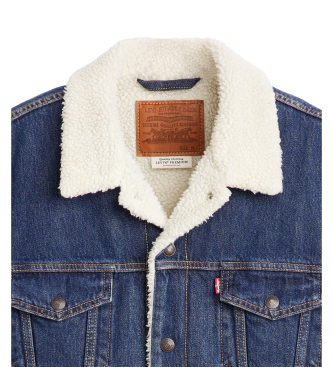 Levi's Borreguito Trucker-Weste Jacke Typ Iii blau