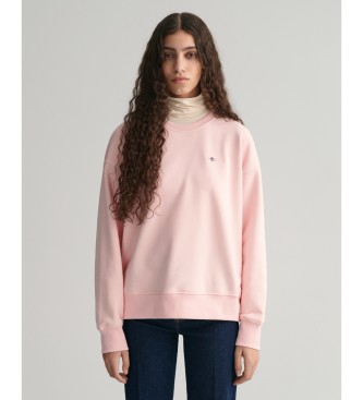 Gant Shield crew neck sweatshirt roze