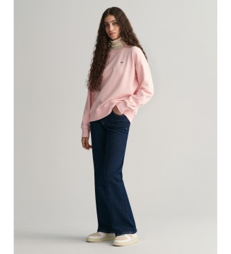 Gant Shield crew neck sweatshirt roze