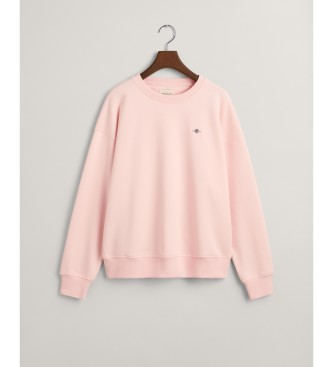 Gant Shield crew neck sweatshirt roze