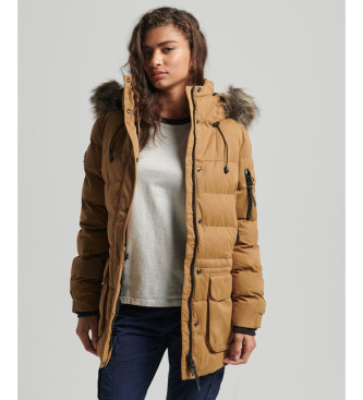 Superdry Expedition microvezel parka bruin