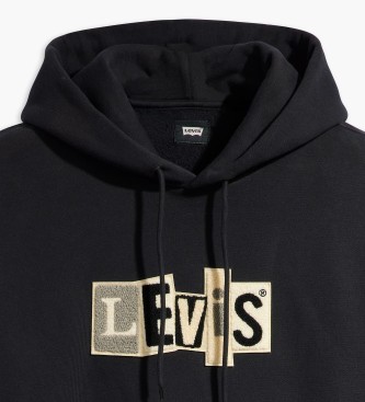 Levi's Skateboard hoodie svart