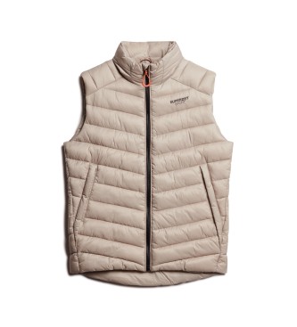 Superdry Gewatteerd vest zonder capuchon Fuji grijs