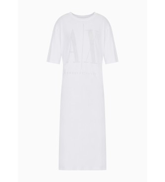 Armani Exchange Vestido Logo blanco