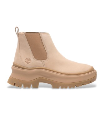 Timberland Roxie Lane botins chelsea em pele bege