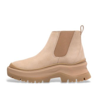 Timberland Roxie Lane Beige Chelsea-Stiefel aus Leder