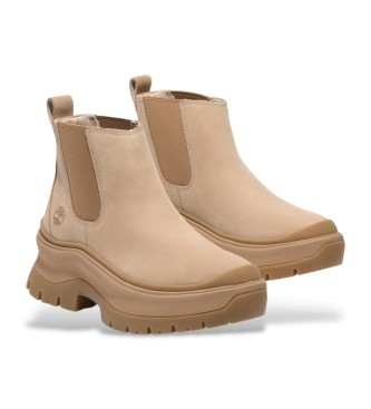 Timberland Roxie Lane beige chelsea ankelstvler i lder