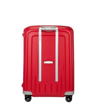 Samsonite Średnia walizka S'Cure Spinner czerwona