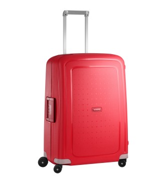 Samsonite Średnia walizka S'Cure Spinner czerwona