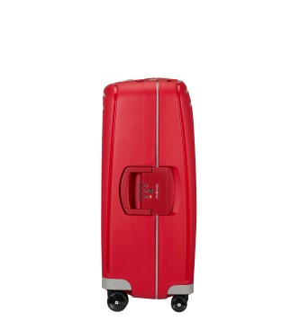 Samsonite Średnia walizka S'Cure Spinner czerwona