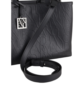 Armani Exchange Schwarze Einkaufstasche