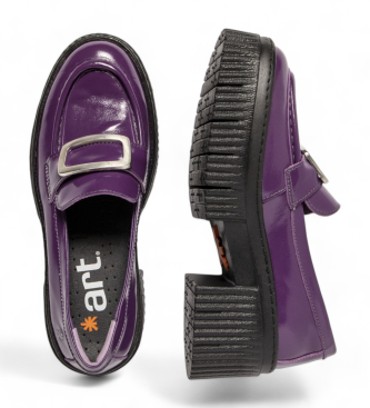 Art Mocassins en cuir 1372 lilas