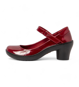 Art Leren pantoffels 1440 rood