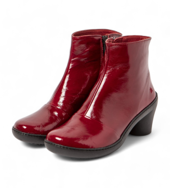 Art Botins em pele 1442 vermelho