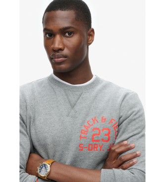 Superdry Track & Field Graphic Crew Sweatshirt gris