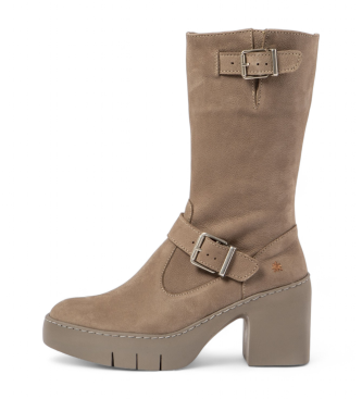 Art Botas de couro 1657 Taupe