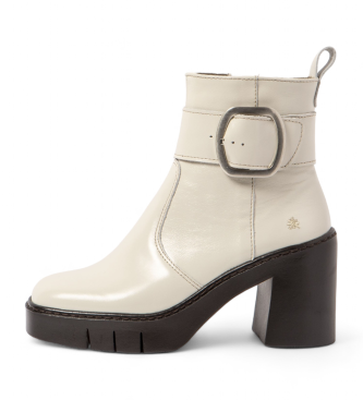 Art 1979 beige leather ankle boots