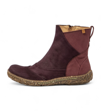 El Naturalista Leather ankle boots N5450 maroon, purple