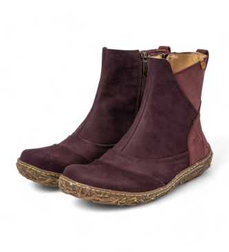 El Naturalista Leather ankle boots N5450 maroon, purple