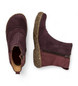 El Naturalista Leather ankle boots N5450 maroon, purple