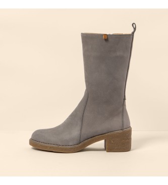 El Naturalista Botas de piel N5662 Pleasant gris -altura tacn: 5,5cm-