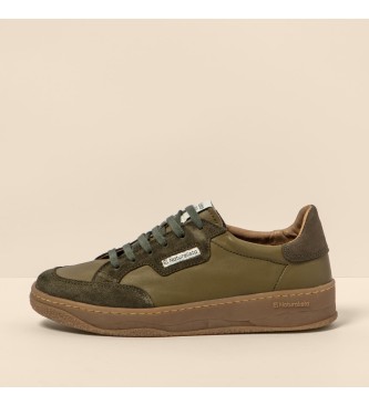 El Naturalista Leather Sneakers N5842 Multi Material dark green